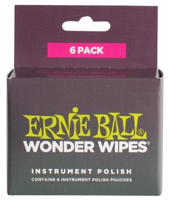 Ernie Ball Wonder Wipes Instrument Polish 6-Pack