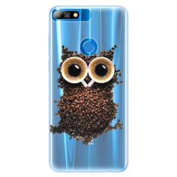 Silikonové pouzdro iSaprio - Owl And Coffee - Huawei Y7 Prime 2018