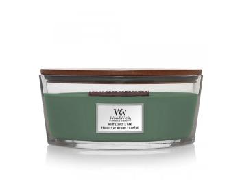 WoodWick Vonná svíčka loď Mint Leaves & Oak 453,6 g