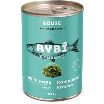 LOUIE RYBÍ S ŘASAMI 1 200 G Psí konzerva, zelená, velikost