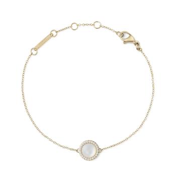 Daniel Wellington Půvabný náramek s perletí a krystaly Audrey DW00401423