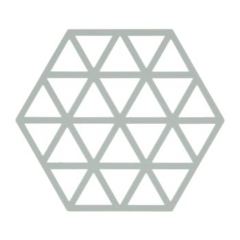 Triangles világosszürke szilikon edényalátét - Zone