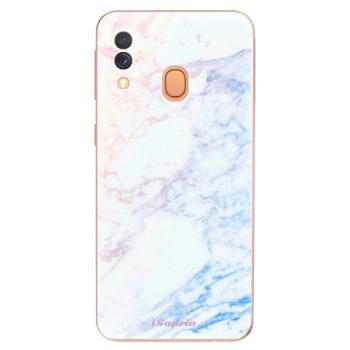 Odolné silikonové pouzdro iSaprio - Raibow Marble 10 - Samsung Galaxy A40