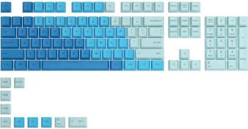 Pótbillentyű Glorious PC Gaming Race GPBT Keycaps - 114 PBT, ANSI, US-Layout, Caribbean Ocean