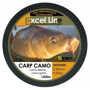 Sema vlasec carp camo zelená 1200 m-průměr 0,20 mm / nosnost 5,85 kg