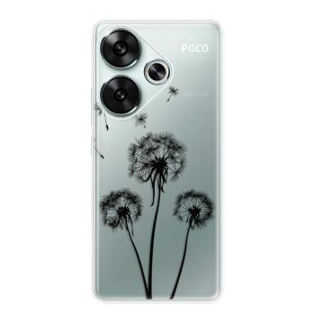 Odolné silikonové pouzdro iSaprio - Three Dandelions - black - Poco F6