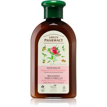 Green Pharmacy Argan Oil & Pomegranate Hair Balm balzám pro suché a poškozené vlasy 300 ml