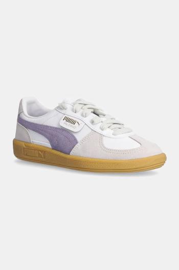 Kožené sneakers boty Puma Palermo fialová barva, 396464