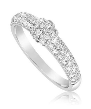 Cutie Diamonds Dokonalý prsten z bílého zlata s diamanty DZ6831-3190-10-X-2 55 mm