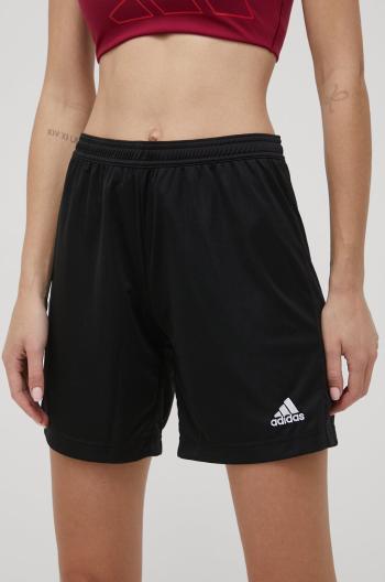 Kraťasy adidas Performance HH9999 dámské, černá barva, hladké, medium waist, HH9999