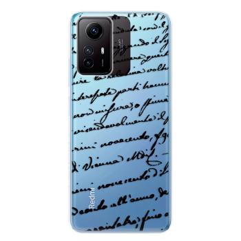 Odolné silikonové pouzdro iSaprio - Handwriting 01 - black - Xiaomi Redmi Note 12S