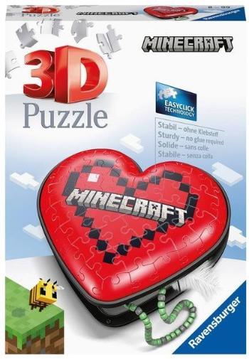 3D puzzle Ravensburger 3D puzzle 112852 Minecraft szív 54 darab