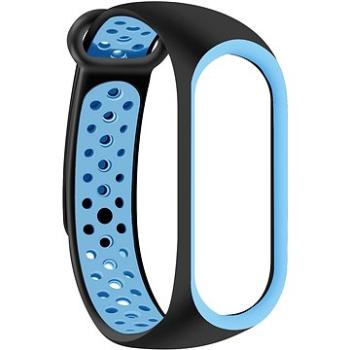 Eternico Sporty pro Xiaomi Mi band 5 / 6 solid black and blue (APW-XMI5SP-SBB)