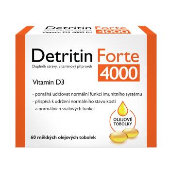 DETRITIN Forte Vitamín D3 4000 IU 60 tobolek