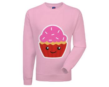 Pánská mikina bez kapuce Kawaii cupcake