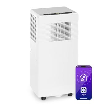 Klarstein Iceblock Ecosmart 7, mobilní klimatizace, 3 v 1, 7000 BTU, ovládání přes aplikaci, bílá