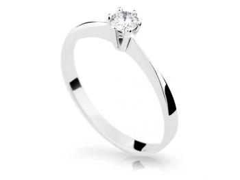 Cutie Jewellery Něžný zásnubní prsten z bílého zlata Z6900-1877-10-X-2 58 mm