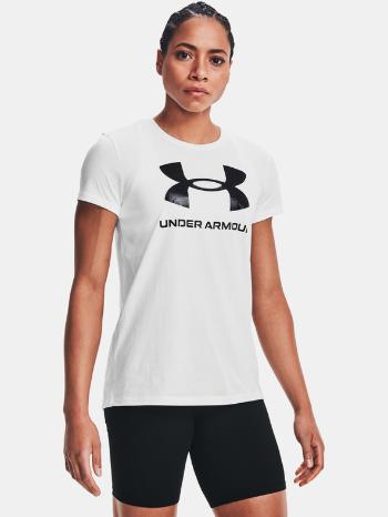 Under Armour UA W Sportstyle Logo SS Triko Bílá