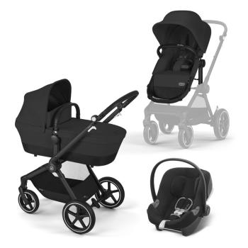 CYBEX Kočárek kombinovaný EOS Moon Black Gold + Autosedačka Aton B2