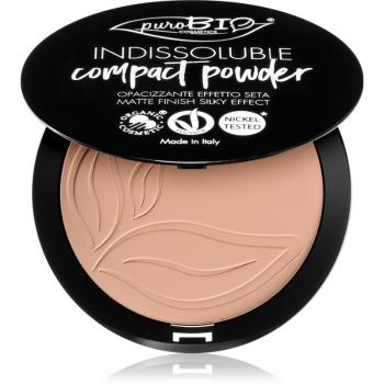 puroBIO Cosmetics Indissouble kompaktní pudr s matným efektem odstín 04 9 g