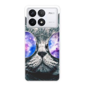 Odolné silikonové pouzdro iSaprio - Galaxy Cat - Poco F6 Pro