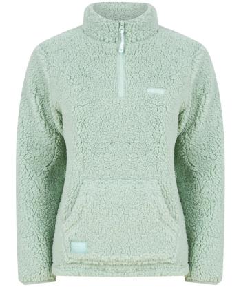 Navitas mikina womens sherpa pullover light green - xl