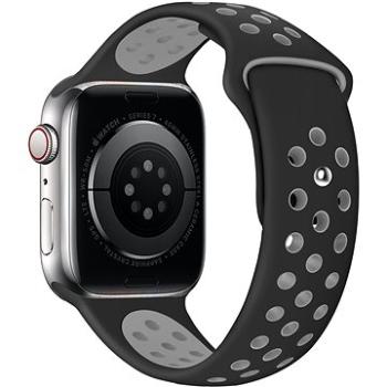 Eternico Sporty pro Apple Watch 38mm / 40mm / 41mm  Elephant Gray and Black     (AET-AWSP-GraBl-38)