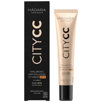 MÁDARA CC krém SPF 15 Beige Citycc (Hyaluronic Anti-Pollution Cc Cream) 40 ml