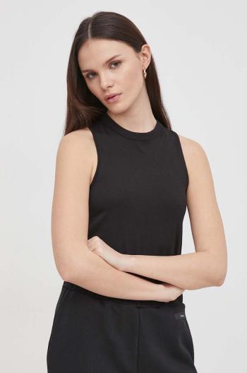 Bavlněný top Calvin Klein černá barva, K20K206891