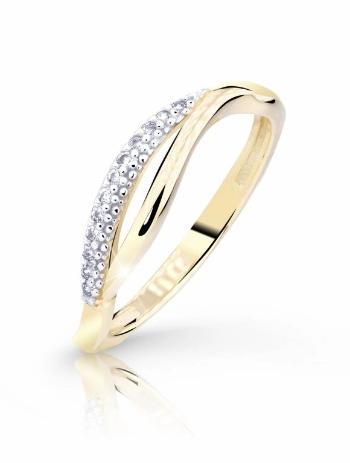 Cutie Diamonds Jemný prsten ze žlutého zlata s diamanty DZ8054-10-X-1 51 mm