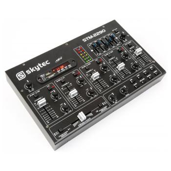 Skytec STM-2290, 6 kanálový mixér, bluetooth, USB, SD, MP3, FX