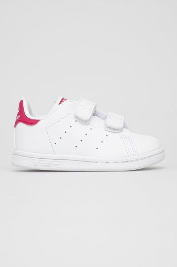 Dětské boty adidas Originals Stan Smith CF I FX7538 bílá barva