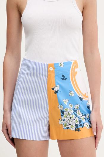 Bavlnené šortky Moschino Jeans dámske, vzorované, vysoký pás, 0329 3725