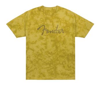 Fender Spaghetti Logo Tie-Dye T-Shirt Mustard XL