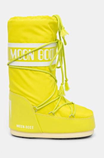 Sněhule Moon Boot MB ICON NYLON zelená barva, 80D1400440 B001