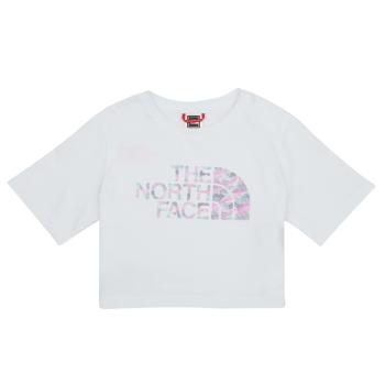 The North Face  Girls S/S Crop Easy Tee  Tričká s krátkym rukávom Biela