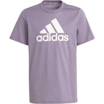 adidas BIG LOGO TEE Juniorské tričko, vínová, velikost