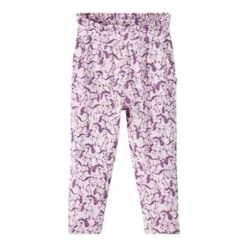 name it Papírové kalhoty Nmflinar Pink Lavender