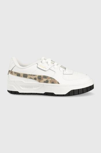 Sneakers boty Puma Cali Dream Animal Print Jr bílá barva