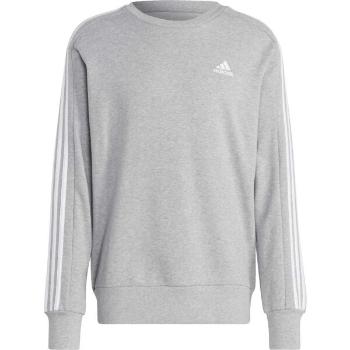 adidas 3-STRIPES SWEATSHIRT Pánská mikina, šedá, velikost