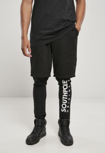 Southpole Fleece Shorts with Leggings black - S