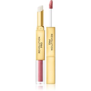 Revolution PRO Supreme Stay 24h Lip Duo ultra matná tekutá rtěnka s balzámem odstín Velvet 2,5 g