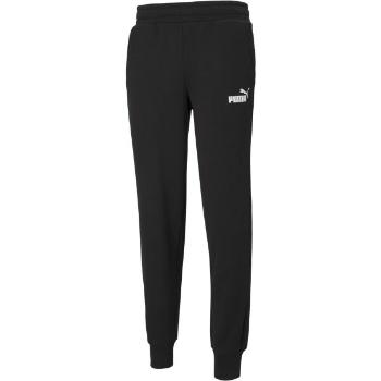 Puma ESSENTIALS LOGO PANTS Pánské tepláky, černá, velikost