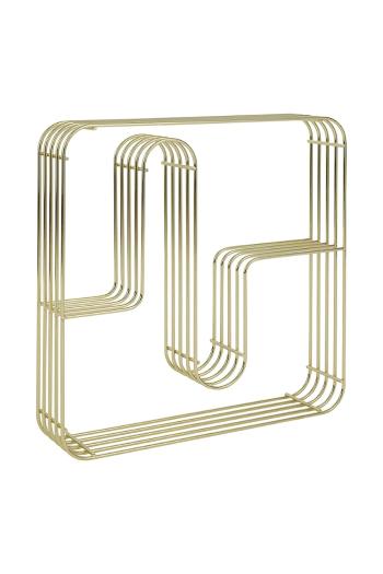 Nástenná polica AYTM Curva žltá farba