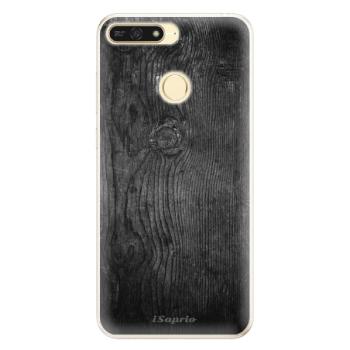 Silikonové pouzdro iSaprio - Black Wood 13 - Huawei Honor 7A