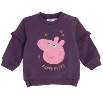 Mikina s volánky Prasátko Peppa- fialová - 74 DARK VIOLET