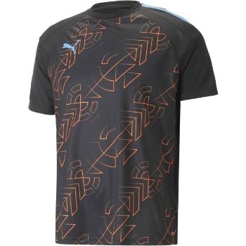 Puma TEAMLIGA GRAPHIC JERSEY TEE Pánské fotbalové triko, černá, velikost