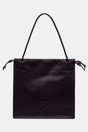 Kožená kabelka Coccinelle čierna farba, E1 SS5 11 01 01