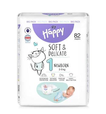 BELLA HAPPY BABY Plienky jednorázové New Born 2-5 kg Big Pack 82 ks