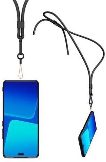 Telefon tok Made for Xiaomi TPU Xiaomi 13 Lite tok zsinórral, fekete